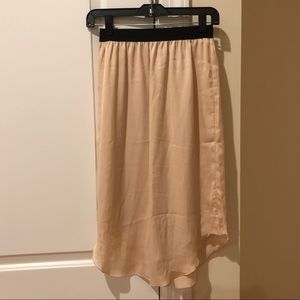 Wilfred silk light pink skirt